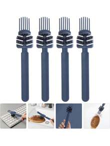 3 Peças Escova de Limpeza de Pente de Cabelo Profissional - Escova de Massagem de Ar para Limpeza de Cachos de Cabelo - Remoção Eficiente de Poeira, Leve e Design Ergonômico para Uso Doméstico e Salão, Acessórios de Barbeiro, Secador de Cabelo