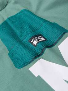 Summer Set For Boys: Tank Top And Bermuda Shorts With Hat M - 綠色 - 查看 3