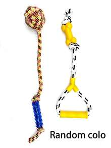 Dog Rope Toy – 4 Packs Of Puppy Rope Toys For Chewing, Tug-Of-War, And Fetch – Durable Dental Chew – Dog Teething Aids - Multicolor - View 9