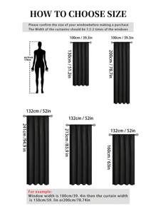 1件纯色100%遮光隔热窗帘，带涂层衬里，轻质涤纶面料，隔热耐用，杆袋式顶部设计，适用于客厅、卧室、阳台等场所。