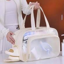 Sports Storage Bag With Wet-Dry Separation, Waterproof & Durable, All-In-One For Swimming, Fitness & Beach Trips - 杏色 - 查看 4