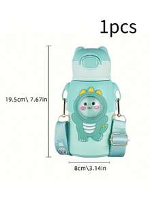 1个可定制姓名的不锈钢水瓶，配有硅胶吸管，12盎司个性化保温杯，定制不锈钢水瓶，防漏保温不锈钢杯，可定制姓名，不锈钢水瓶，返校、聚会、旅行、学校水瓶、生日、毕业的理想礼物，送给男孩、女孩、青少年的水瓶礼物，轻松舒适，生日礼物、圣诞礼物
