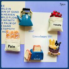 1pc/4pcs/5pcs/5pcs-Style 1/6pcs/7pcs/7pcs-Style 1/8pcs/8pcs-Style 1/9pcs/9pcs-Style 1/10pcs/10pcs-1/11pcs/12pcs/13pcs 3D Realistic Food Magnetic Stickers, Delicious Food Themed Stickers, Creative Fridge Magnets, Decorative Accents For Office, Kitchen, Whiteboard, Storage Cabinet, Dishwasher, Home Decor, Gifts For Friends And Family, Valentine's Day - 彩色 - 查看 23