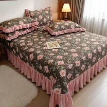 Cooling Mattress Pads - [Washed Cotton Trim] Dusk Florals - View 5