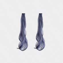 2pcs/Set Children Colorful Hair Extension Clips, Curly Wave Hair Clip For Kids Cosplay, Party, Holiday And Daily Wear, Fashion Gift For Girls