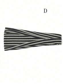 女式吸汗发带 5 件装 女士瑜伽印花头带，波西米亚风弹力头巾发带 头巾发饰 秋季配饰 - 彩色 - 查看 12