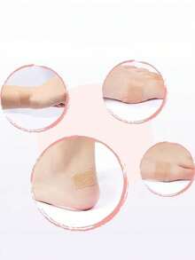 1 Roll Invisible Anti-Friction Heel Pads, Breathable For High Heels - Beige - View 4