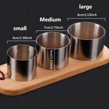 1/3、蛋糕模圈、不锈钢慕斯蛋糕模、圆形饼干模、煎饼模、饭团模、烘焙工具、制作饭团、厨房小工具、厨房配件、家用厨房用品、DIY婚礼蛋糕工具 - 彩色 - 查看 10