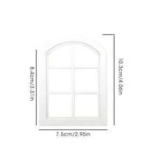 1:12比例微型家具DIY未上漆木门窗模型套件娃娃屋配件微场景家具模型适用于绘画和风景摄影 - 彩色 - 查看 15