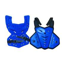 1 Pieza Chaleco Armado para Motocicleta, Protección de Pecho y Espalda para Conducción, Chaleco Armado para Bicicleta de Montaña, Motocross y Vehículos, Equipo de Protección Corporal, Accesorios para Ciclismo - Azul - Ver 2