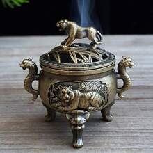1pc Elephant Incense Burner, Metal Animal Elephant & Bird Shaped Incense Holder, Suitable For Spa, Yoga & Meditation, Home Decor & Unique Gift Idea, Incense Stand, Room Decor, Creative Incense Plate