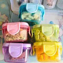 5个装迷你食品储存容器，婴儿和儿童餐盒 - 彩色 - 查看 4