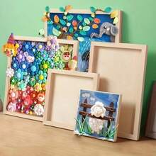 5 Paneles de lienzo de madera de 5 tamaños, 10 piezas en total, para pintura y manualidades - Tableros de arte de madera en blanco lisos para proyectos DIY, pintura de aceite y acrílico, pirografía y dibujo - Paneles con armazón duradero para artistas, principiantes y decoración del hogar creativa, 30*15cm/12*12cm/20*20cm/40*30cm/25*25cm 5 tamaños