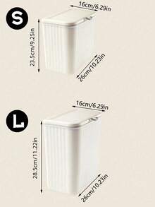 1 Piece, Simple, Stylish And Convenient Wall Mounted Household Wastebasket, Designed For Living Room, Kitchen, Kitchen Cabinet, Bathroom, Home Decoration, Bathroom Storage. Perfect For Summer And Back To School Season.