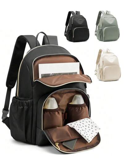 Diaper Bag Backpack, Multifunction Travel Pack Maternity Baby Changing Bags Can Hold Baby Bottles, Large Capacity Waterproof Unisex Baby Bags For Boys Girls, Multipurpose Travel Backpack For Moms Dads