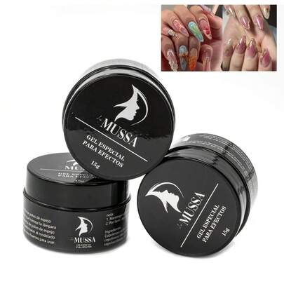 Gel especial para efectos Le Mussa, gel construcción de relieves, moldeable para decoraciones 3D uñas profesionales, beauty nail art creativo