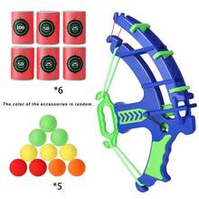 1 Set Bow And Arrow With Target Bucket, Foam Ball Archery, Bow And Arrow, Outdoor Archery, Interactive Game For 3-6 Years Old Boys And Girls, Bow And Arrow Game For Indoor Use, Children And Parent Shooting Toy With Target, Shooting Device For Competitive Skills Between Children And Parents (Random Ball/Target Color), Halloween, Christmas Gift - Multicolor - View 8