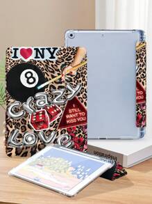 豹纹拼接图案平板电脑保护套,兼容 iPad Mini 4/Mini 5/Mini 6/Air 第五代 (2022)、Galaxy Tab A9 Plus 10.95 英寸、MatePad 10.4 英寸,带 Apple Pencil 插槽/防摔/自动休眠/唤醒功能 - 彩色 - 查看 4