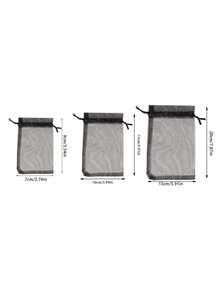 50Pcs/100Pcs Reusable Plant Planting Protection Bags,Fruit & Vegetable Protective Bags With Drawstring Mesh Covers Orchard Net Bags For Grapes, Apples,Grapefruit,And More,Ideal Gardening Insect Shield,Garden Insect Proof Cover,Insect And Bird Barrier - Multicolor - View 3
