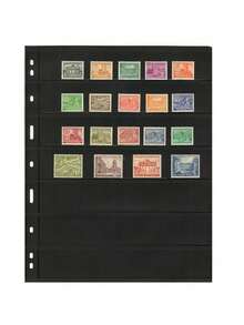 Páginas sueltas para álbum de sellos, 10 hojas (20 páginas) de páginas de sellos de 7 filas