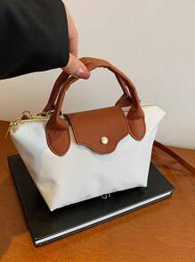 新款女士尼龙休闲纯色手提包、单肩包、斜挎包