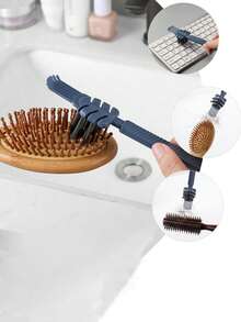 3 Peças Escova de Limpeza de Pente de Cabelo Profissional - Escova de Massagem de Ar para Limpeza de Cachos de Cabelo - Remoção Eficiente de Poeira, Leve e Design Ergonômico para Uso Doméstico e Salão, Acessórios de Barbeiro, Secador de Cabelo