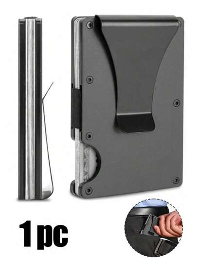 Carbon Fiber Metal Card Package Anti-Theft Brush Nfc Ultra-Thin Compact Large-Capacity Degaussing Wallet Bank Card Cover, Aluminum Alloy Ultra-Thin Scratch-Proof Wallet Easy To Remove Money Clip, Clip Multi-Functional Metal Wallet Wallet Daily Gift Boyfriend/Husband/Dad Business Card Holder Business Card Holder Men'S Credit Card Holder Mini Wallet Business Card Holder Wallet,Back To School Gifts,Teacher Gifts.