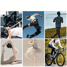 4pcs Of Pre-Cut Sports Tape-Knee Muscle Support, Support Marathon, Running, Cycling, Soft, Flexible, Breathable And Durable - Multicolor - View 9