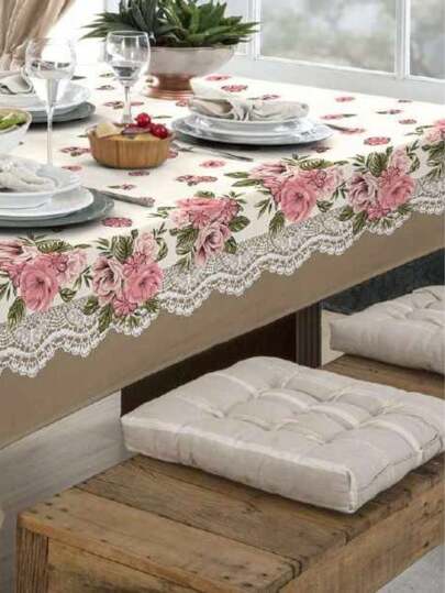 Toalha De Mesa Linhão Rústica Oxford Luxo 4/6/8 Lugares Varias Estampas