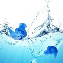 4 Pairs/Pack Reusable Silicone Ear Plugs, Soft, Waterproof, Comfortable, Suitable For Swimming - Multicolor - View 8