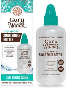 GuruNanda Sinus Rinse Bottle 240ml - Easy Squeeze  Irrigator For Daily  Cleansing - 鼻腔沖洗瓶 - 查看 1