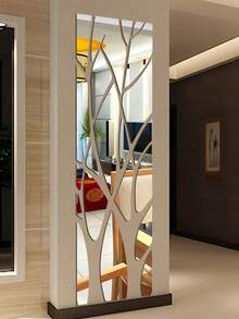 1 PIEZA Árbol genealógico 3D, Juego de calcomanías de espejo acrílico DIY - Pegatinas de ramas de árbol modernas para la pared de la sala de estar/dormitorio - Decoración del hogar para despegar y pegar - Regalo perfecto para recién casados/abuelos/propietarios de viviendas - Excelente para el estreno de casa y celebraciones de aniversario Decoración de la habitación Decoración de pared Decoración de sala de estar Espejo de pared Espejo de pared Espejo para la habitación Decoración del baño - Multicolor - Ver 1