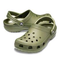 Crocs 经典男女通用木屐，军绿色，货号 10001-309 - 軍綠色 - 查看 3