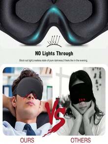 Trójwymiarowa konturowa maska na oczy do spania i opaska na oczy do przedłużania rzęs, opaska na oczy do spania dla kobiet i mężczyzn, miękka i wygodna osłona na oczy z regulowanym paskiem, ulepszona trójwymiarowa konturowa maska na oczy z opaską na oczy dla kobiet i mężczyzn, blokująca światło