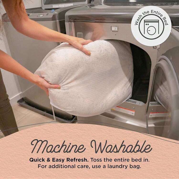 Cama original para perros y gatos con forma de dona, de piel sintética esponjosa, color topo, tamaño pequeño (23in X 23in) - Ayuda a proporcionar alivio de la ansiedad para mascotas, 10123612 - Rojo violeta - Añade 6