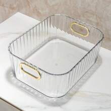 1 件透明化妆品收纳盒，简约桌面收纳盒，适用于化妆品、护肤品、口红 - 彩色 - 查看 4