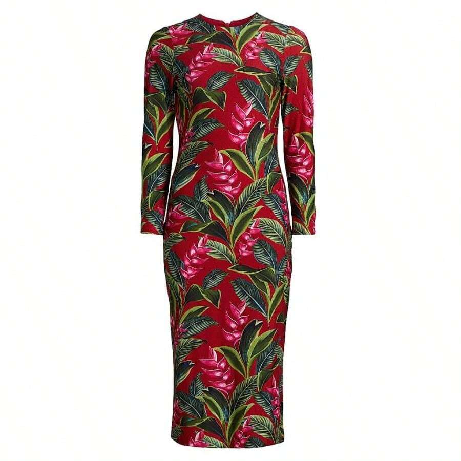 FARM Rio Dream Garden Jersey Midi-Dress |  | Women Outdoor Dress