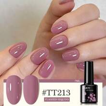 TARTU TARTU Esmalte de Gel para Unhas 8ml - 7 Cores Vibrantes, Remoção por Imersão, Cura por UV/LED, Cor Rosa Nude Vermelho Rosa Roxo, Gel Semipermanente Semitransparente para Manicure, Base e Primer para Uso Doméstico, Salão e Arte de Unhas, Presente para Mulheres