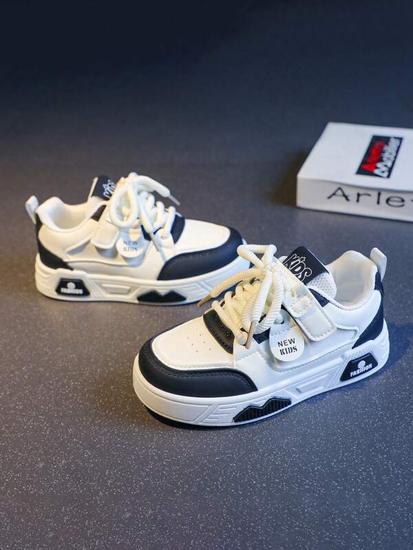 1 Pair Kids' Fashion Sneakers, Outdoor Casual Non-Slip Shoes For Boys And Girls, Autumn/Winter