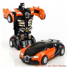 Transforming Sports Racing Car Toy: Inertial Powered Gliding Race Car, 2-In-1 Robot Vehicle Auto Transformation - Excellent Creative Gift For Boys! - Multicolor - View 22