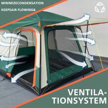 Portable, Durable, Thickened, Quick Assembly, Suitable For 4-12 People, 2 Bedrooms & 1 Living Room, With Storage Bag, Ventilation, Mosquito-Proof - Ideal For Outdoor Camping And Hiking!