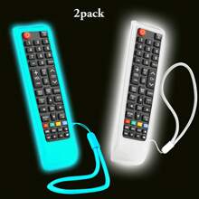 1 pièce Étui de protection pour télécommande de télévision intelligente, s'adapte aux modèles BN59-01199F, BN59-01301A, BN59-01315A, Housse de remplacement universelle en silicone antidérapante avec cordon, qui brille dans le noir, avec plusieurs couleurs