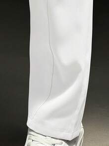 男士休闲抽绳腰轻便拼接工装裤，适合春季、秋季、夏季、情人节、感恩节、教师节、父亲节、复活节、狂欢节、新年等场合穿着。 - 白色 - 查看 5