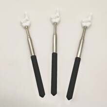 1/2Pcs Telescopic Teachers Pointer, Extendable Hand Pointer Finger Pointer Stick, Mini Retractable Classroom Pointer For Elementary School Kindergarten Teacher, Classroom Supplies (Black)