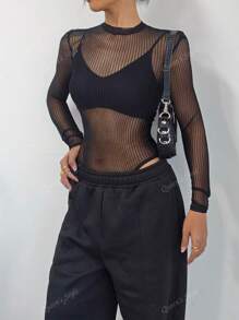 Sexy Mesh See-Through Bodysuit, Spring/Summer New Arrival