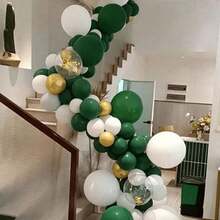 1 rolka 5-metrowej taśmy do łuków balonowych, bardziej wytrzymałe, odpowiednie do wiązania balonów, łuków balonowych, dekoracji w formie wieńców balonowych, odpowiednie na Wielkanoc, urodziny, wesele, chrzciny, ukończenie szkoły, Halloween, Nowy Rok, Dzień Matki i inne okazje - Wielokolorowe - Zobacz 6