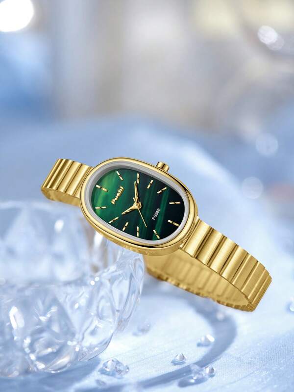 1 pièce Montre à quartz de luxe haut de gamme pour femmes d'affaires, modèle populaire 2025