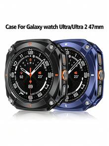 适用于三星 Galaxy Watch Ultra/Ultra 2 (2025) 47mm 的坚固保护壳 - 金属边框保护套，也适用于 Galaxy Watch 7 Ultra / 8 Ultra - 彩色 - 查看 5
