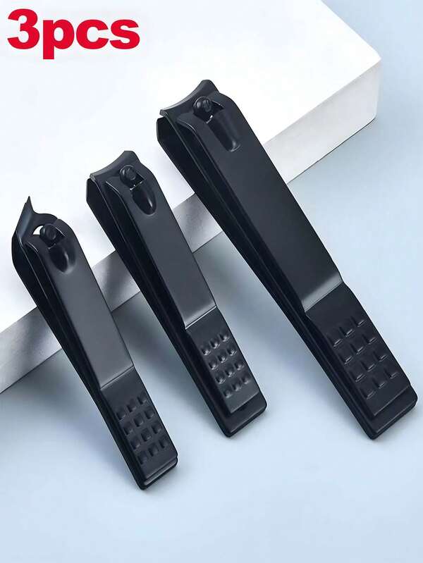 1 pieza/3 piezas Cortaúñas, Cortaúñas afilado para uñas de manos y pies, Cortaúñas para uñas gruesas, Cortaúñas de acero inoxidable para el cuidado de uñas y pies, Estuche, Organizador, Almacenamiento
