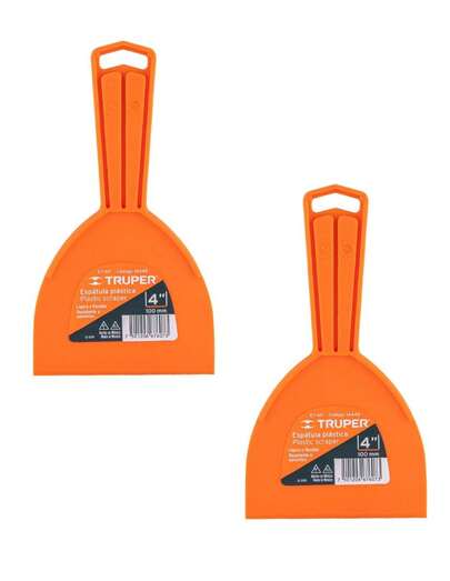 Espátula plástica de 4", Truper